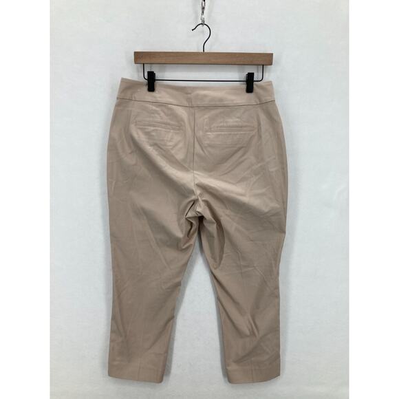 Ann Taylor Factory Ankle Pant Women's 8P Petite Brown Stretch Mid Rise Career - Picture 10 of 12